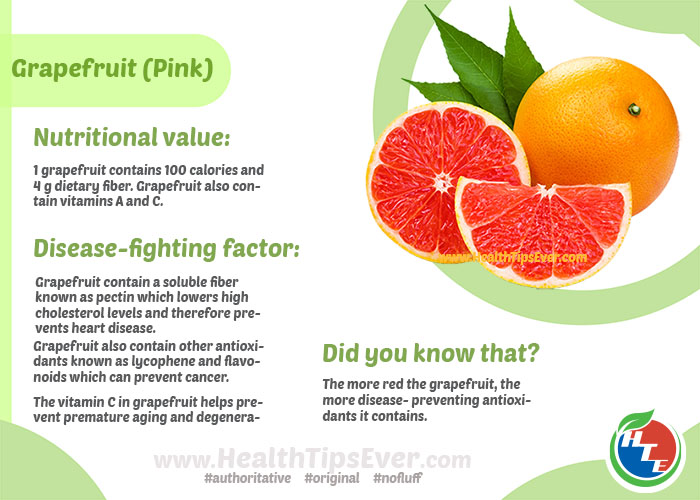 Grapefruit Pink Health Benefits with Infographics – Health Tips Ever  Magazine