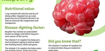 Health benefits of raspberry with infographics